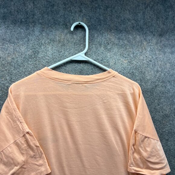 Lacoste Chemise Shirt Mens 2XL Peach Orange Crocodile Logo Tee Spell Out Logo 7 - Picture 9 of 10